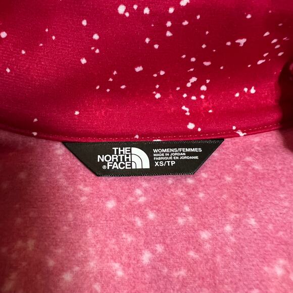 The North Face Mock Neck Full Zip Jacket Size X-Small Lightweight Spotted Print - Picture 4 of 10